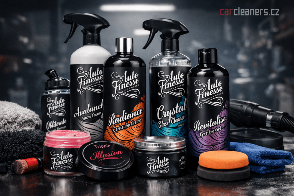 Objevte produkty Auto Finesse pro exteriér i interiér. Oblíbená autokosmetika pro čištění, detailing, ochranu a pravidelnou péči o vůz.