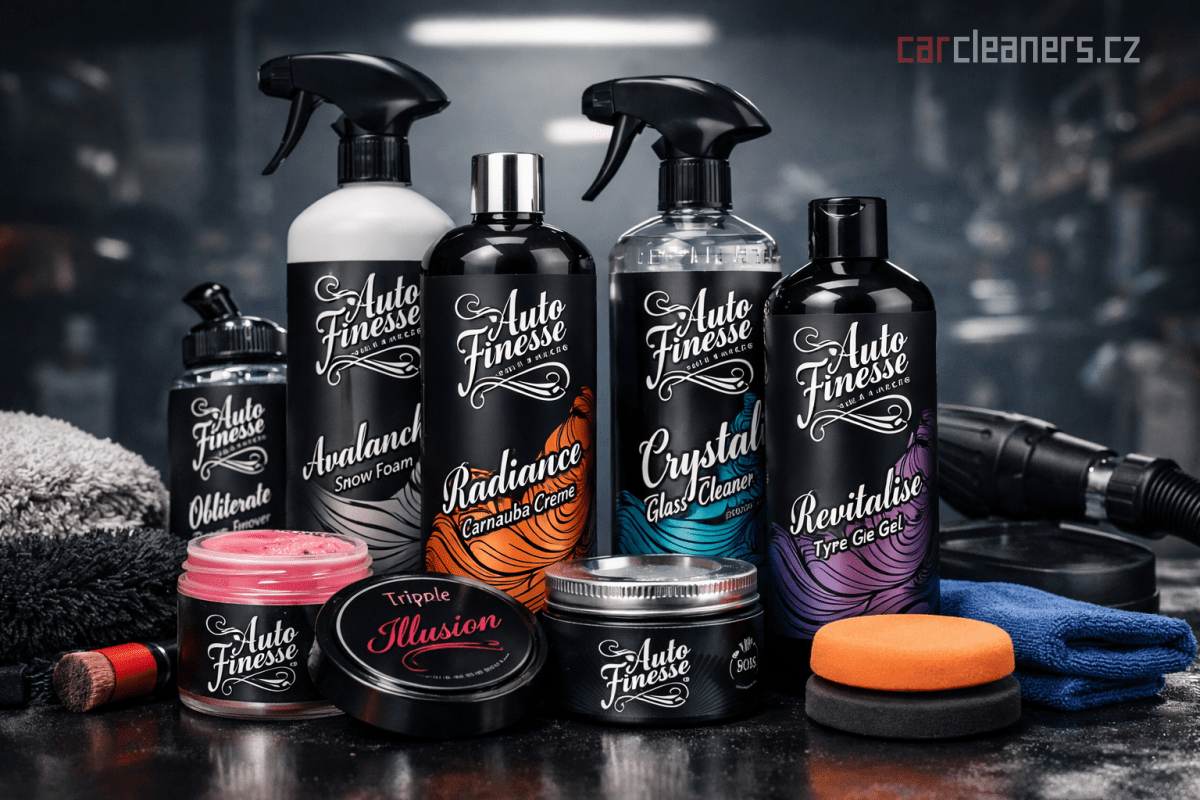 Nabízíme ověřené značky jako Auto Finesse, CarPro, ValetPro, Gyeon, AngelWax a OneWax.