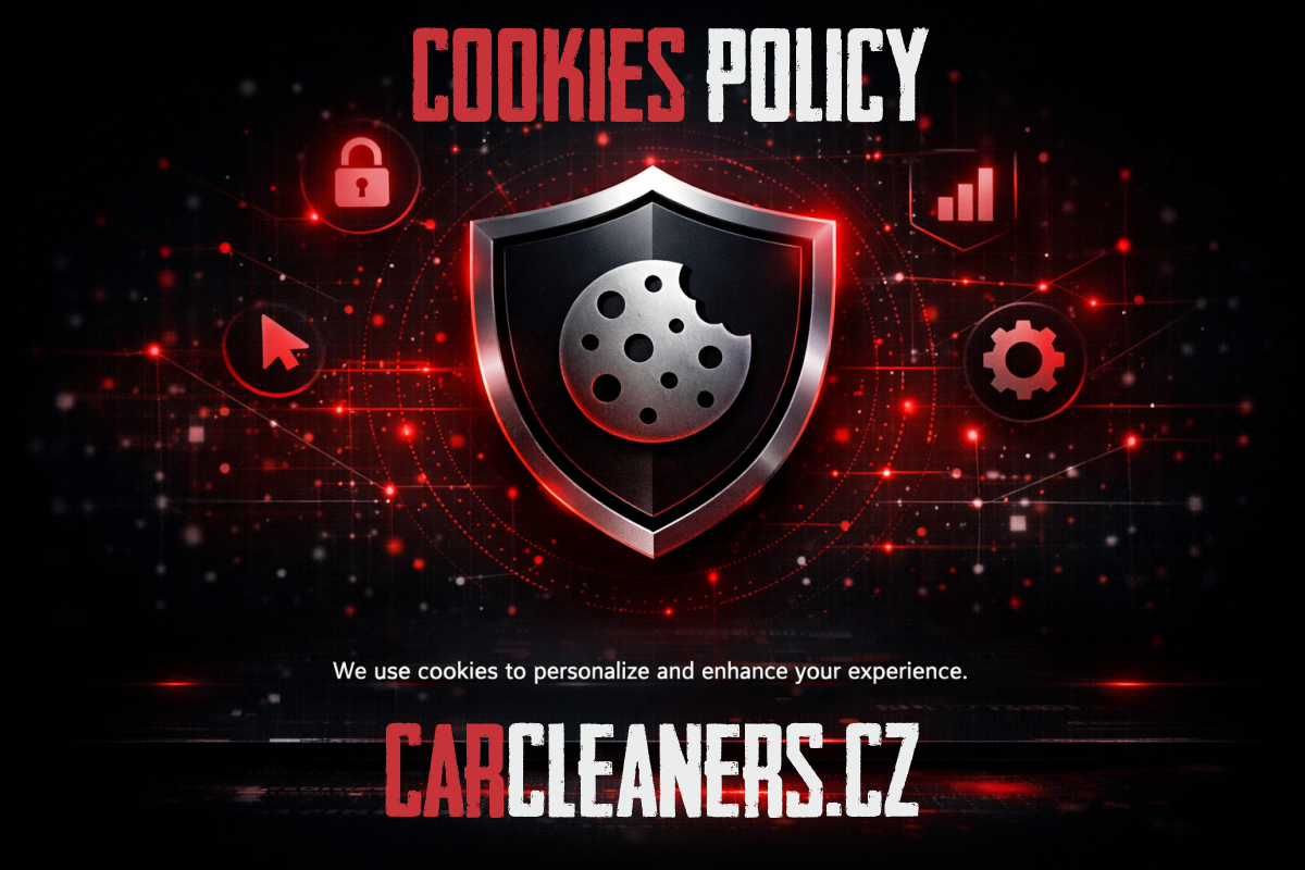 Seznamte se zásady používání cookies na CarCleaners.cz. Zjistěte, jaké cookies web využívá, za jakým účelem a jak můžete spravovat svůj souhlas.