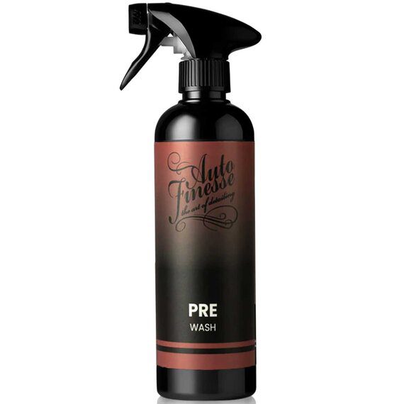 Auto Finesse Essentials Pre-Wash je účinný čistič na předmytí auta. Odstraňuje hmyz, mastnotu a silniční špínu a připravuje lak na bezpečné ruční mytí.
